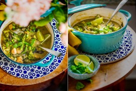 zielone curry z łososiem